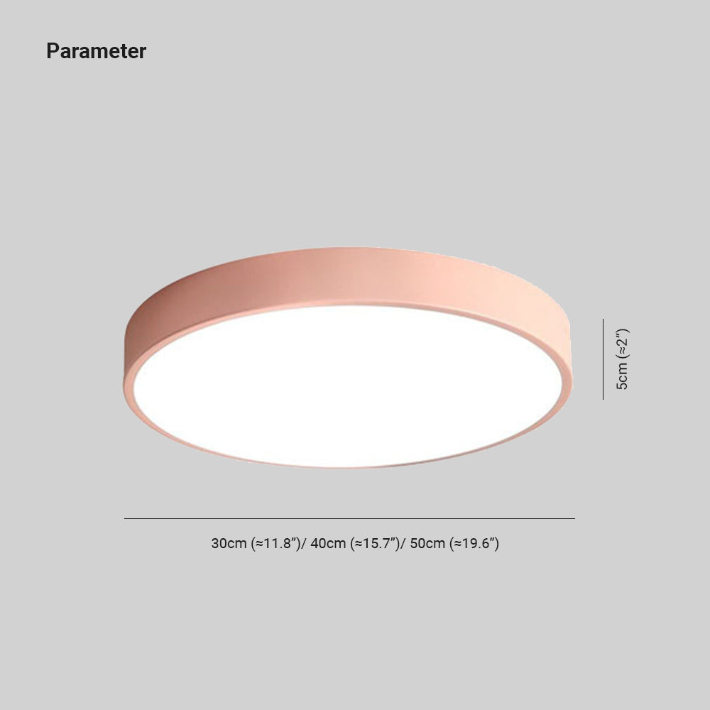Valentina Ceiling Light Round Flush Mount Bedroom - Letslighting