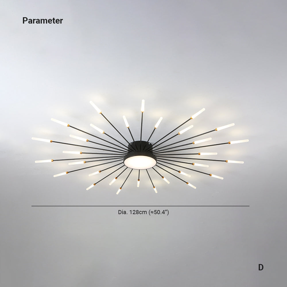 Arisha Modern Home Decoration Fireworks LED Ceiling Light - Letslighting