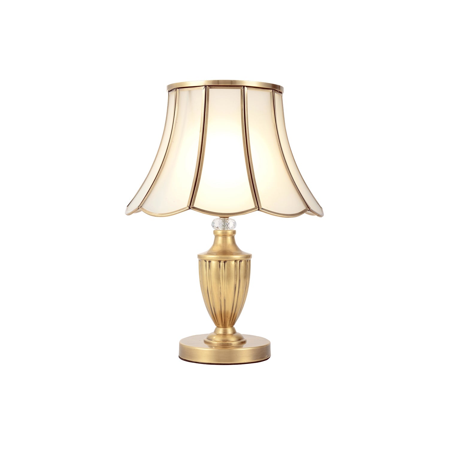 Valencia Brass & Glass Vintage Table Lamp - Letslighting