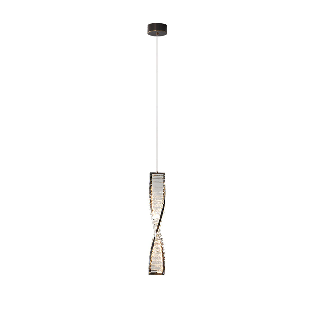 Kristy Modern Spiral Strip Pendant Light - Letslighting
