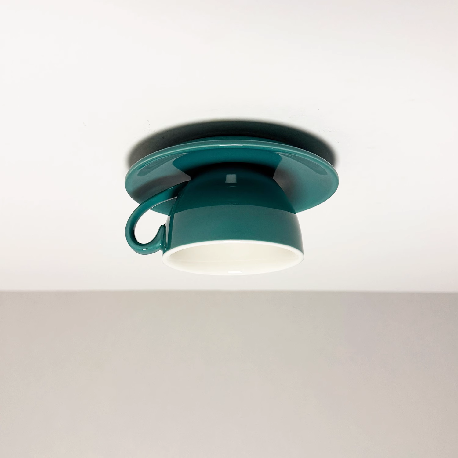 Valentina Modern Coffee Cups Ceramic Flush Ceiling Lighting