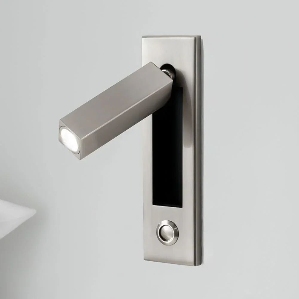 Arisha Modern Rotatable Embedded Bedside Sconce, Cylindrical/Square - Letslighting