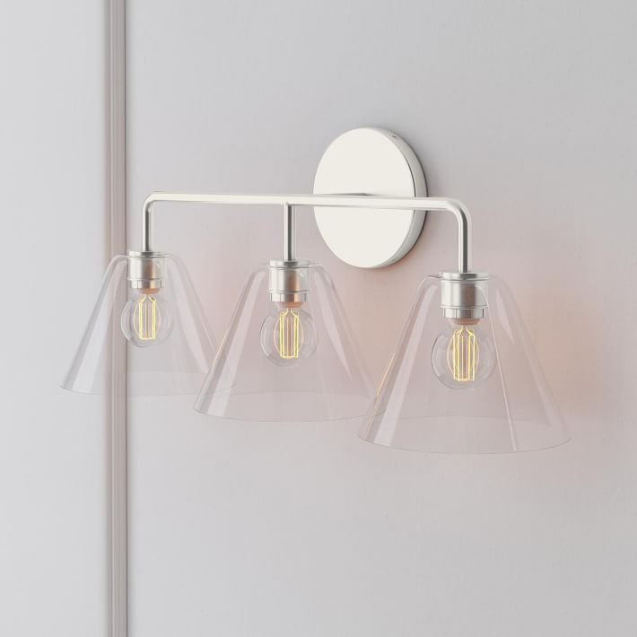 Cone Wall Sconce Milk Glass Living Room