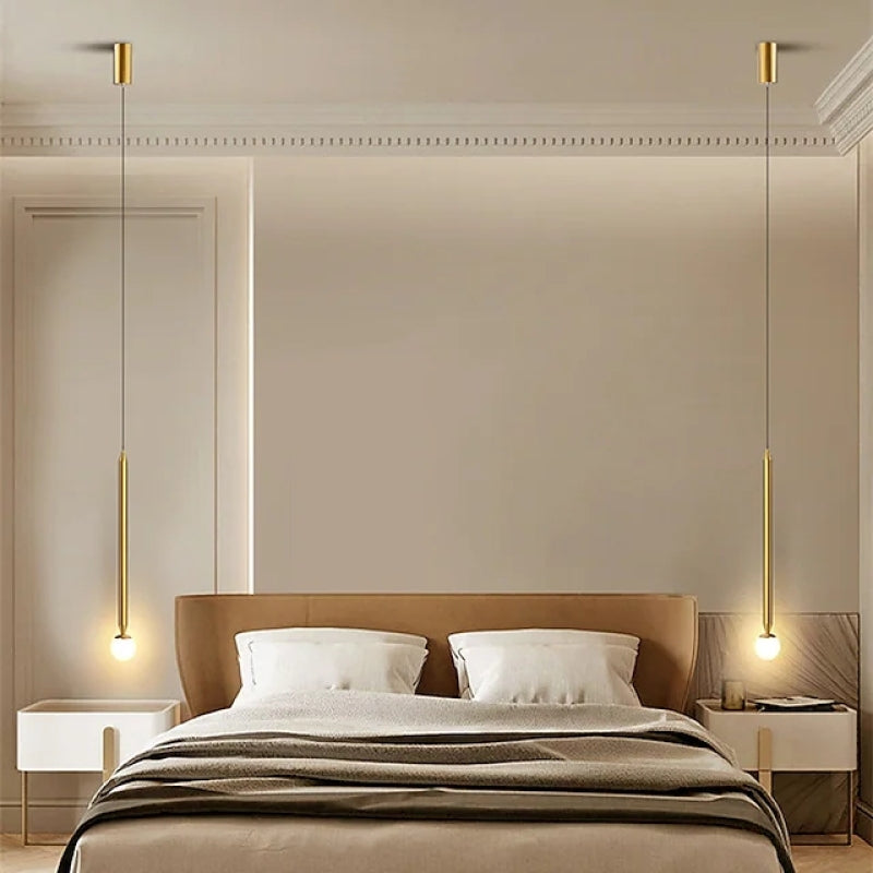 Arisha Linear Metal Pendant Light Living Room / Bedroom - Letslighting