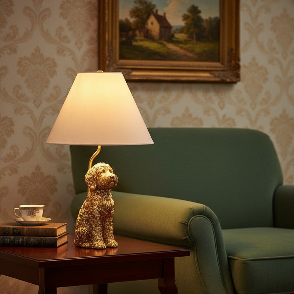 Kin Table Lamp Metal&Fabric Animal