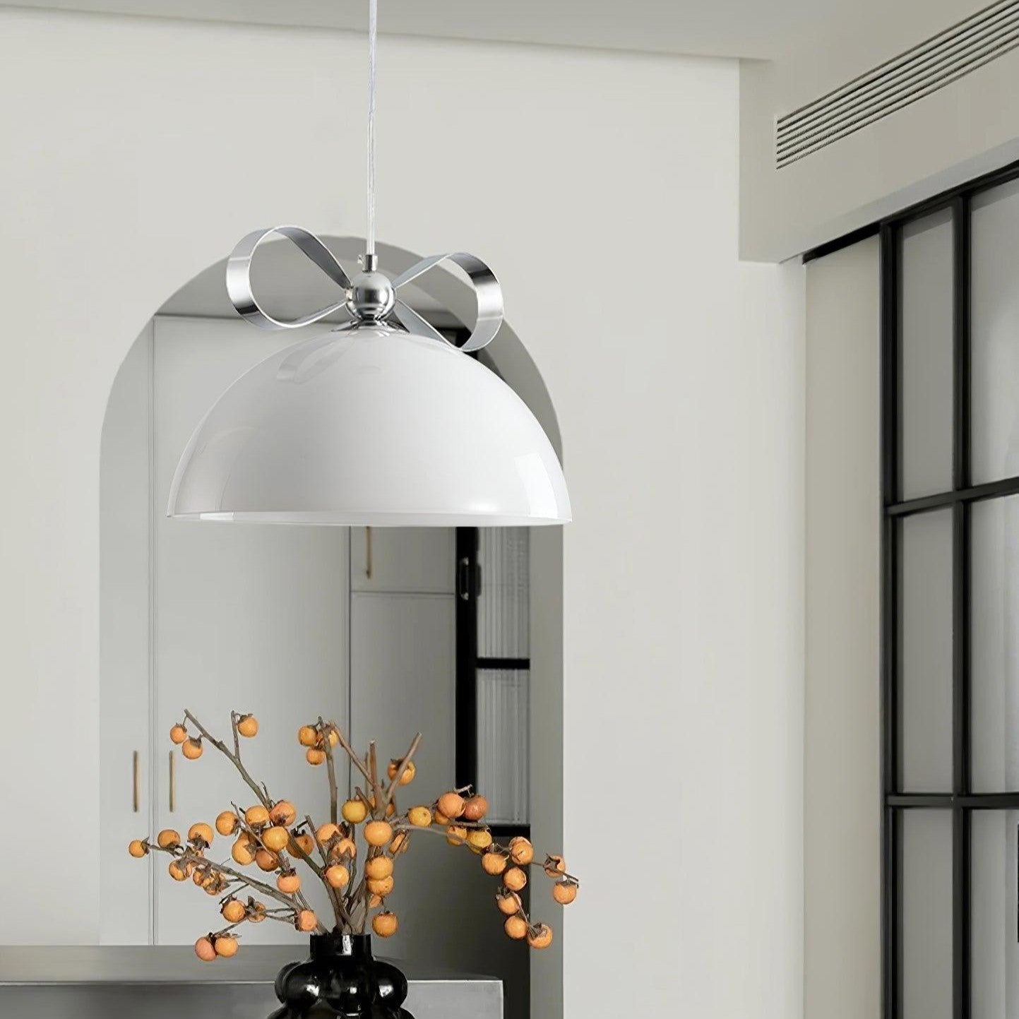 Valentina Vintage Design Metal Glass LED Pendant Light Dining Room - Letslighting