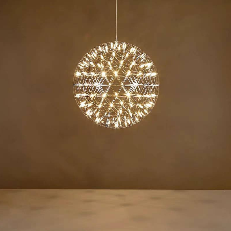 Arisha Firework Art Deco Orbit Shade Pendant Light Living Room - Letslighting