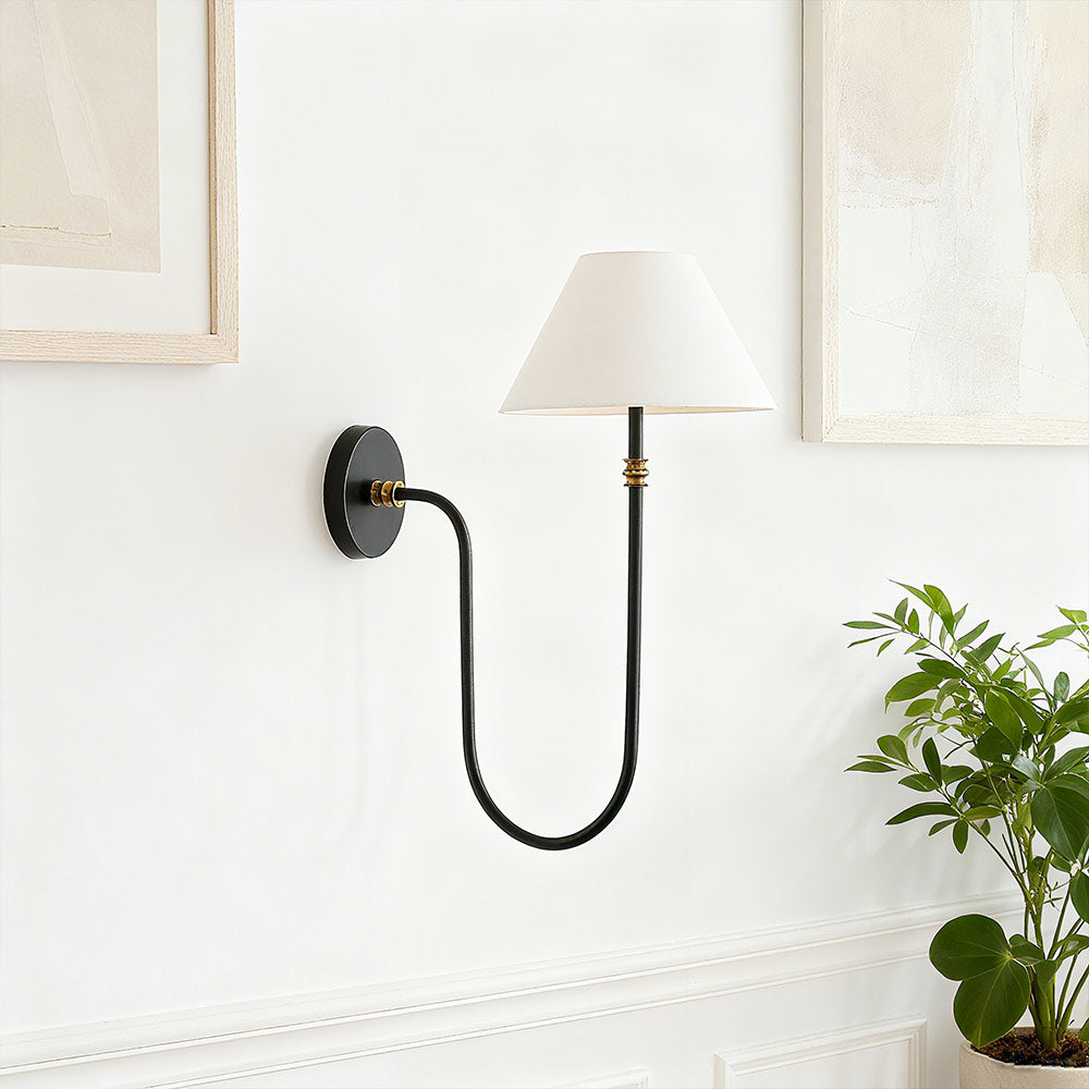 Verge Fabric 1 Head Wall Light