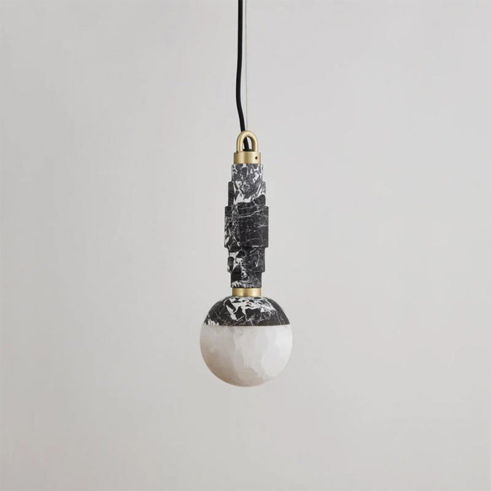 Vevinir Modern Minimalist Marble Alabaster Pendant Lamp