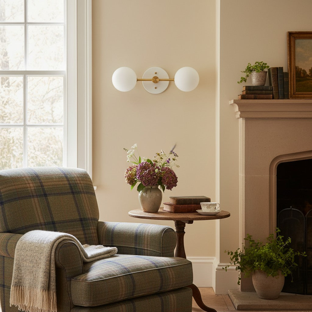 Pearl  Modern Brass Wall Sconce for Bathroom