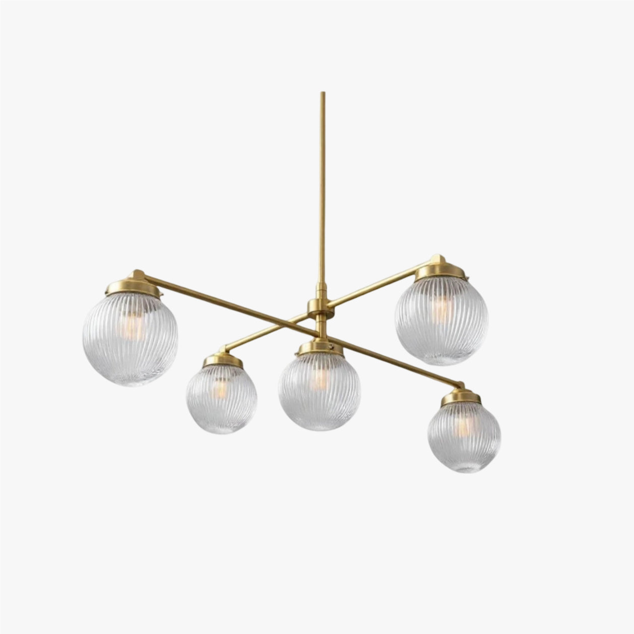 Pearl Multi-Light Brass Chandelier