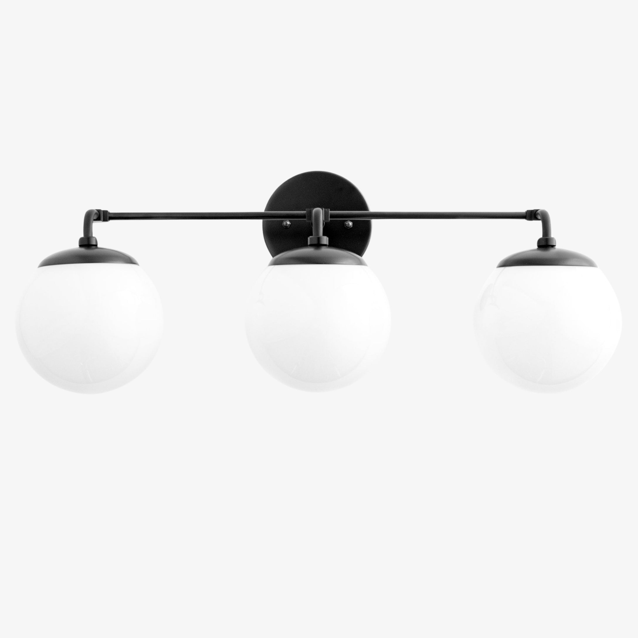Pearl 2/3-Light Wall Sconce Milk Glass Hallway