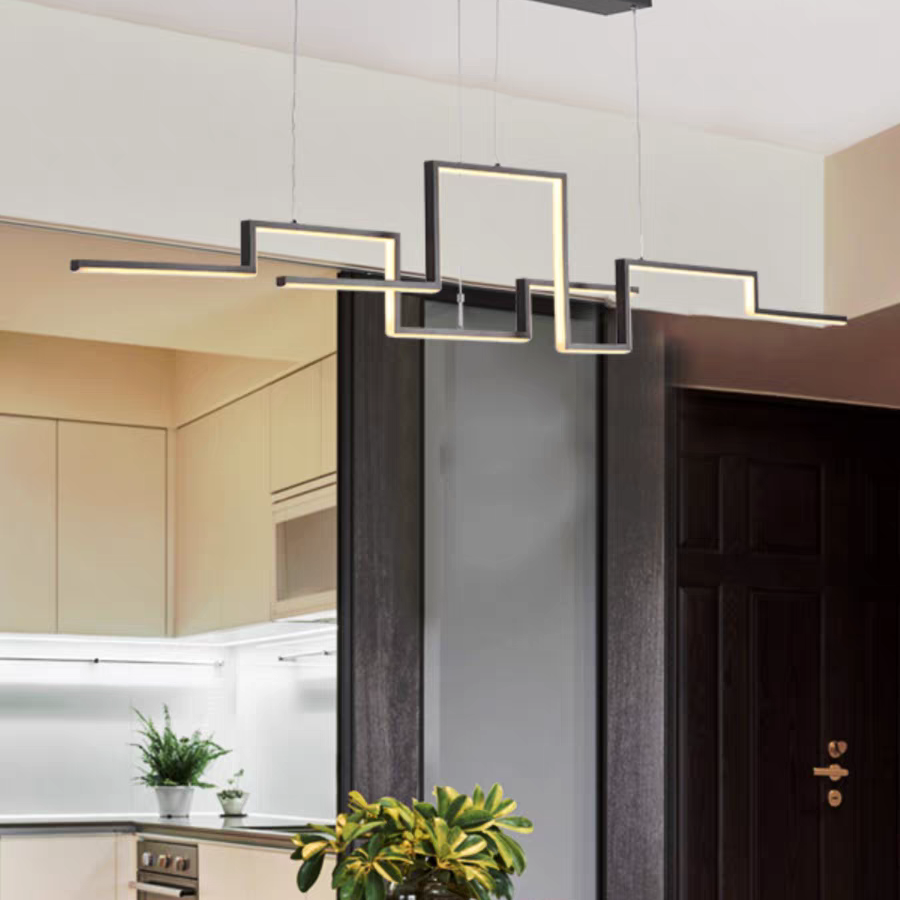 Arisha Designer Linear Metal Pendant Light