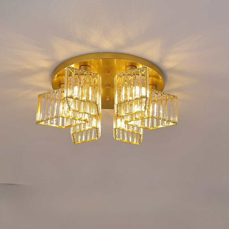 Kristy Modern Ceiling Light Crystal Living Room - Letslighting