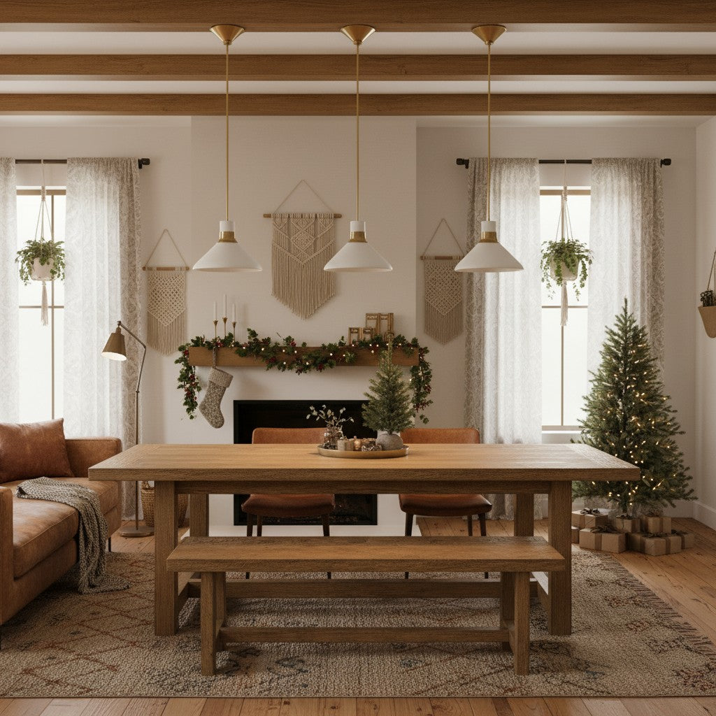 Tallow Ivory Porcelain Pendant Light for Kitchen