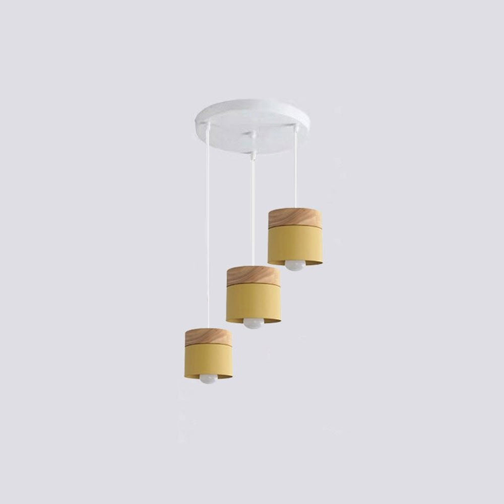 Valentina Modern Can Shape /Wood Pendant Light - Letslighting