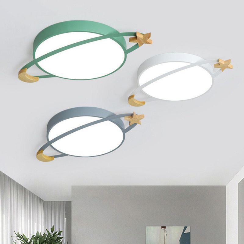 Valentina Modern Acrylic Round Flush Mount Ceiling Light