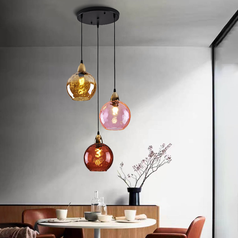 Valentina Pendant Light Water Ripple Cluster, 3 Head