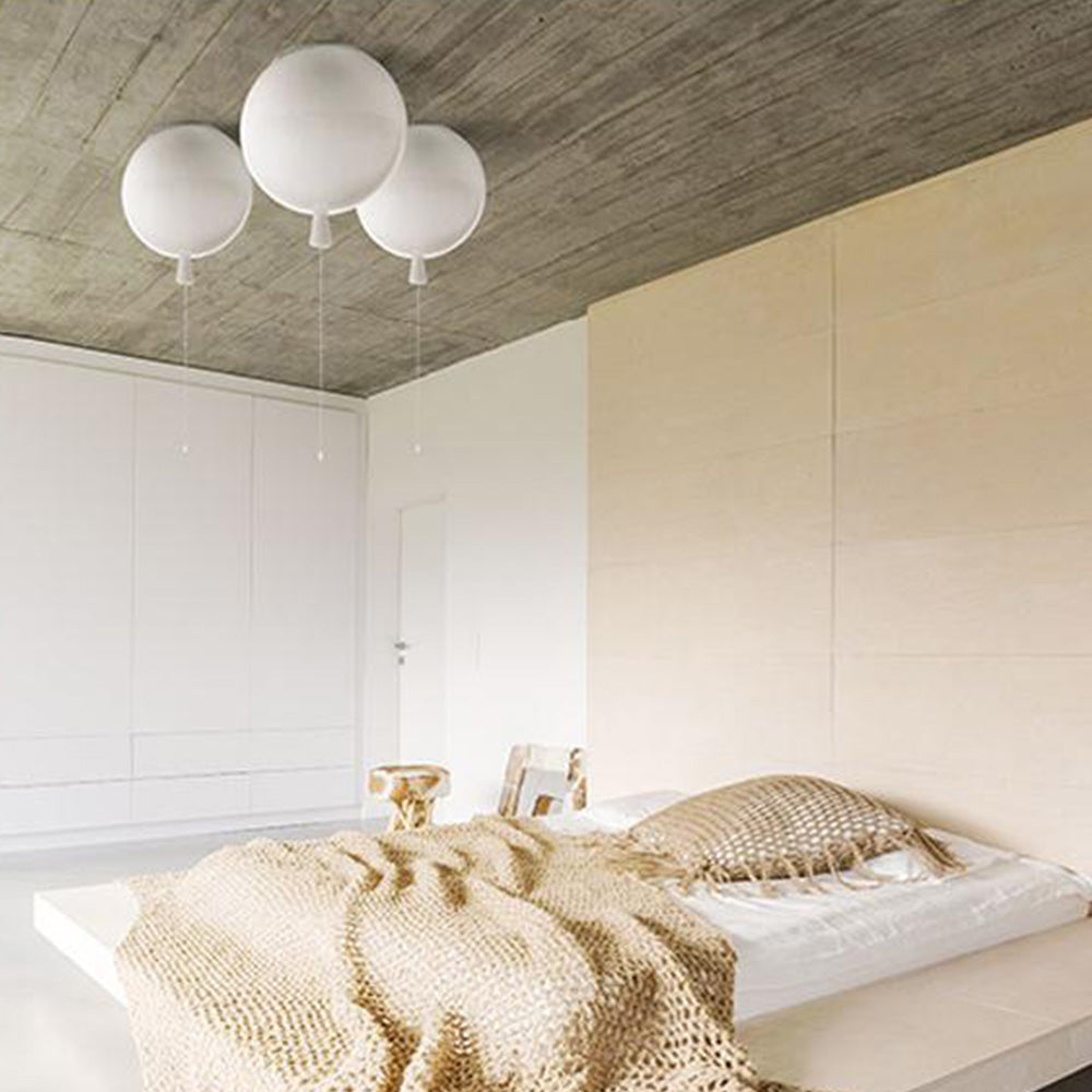 Aria Frosted Balloon Flush Mount Ceiling Light for Children's Room - Letslighting