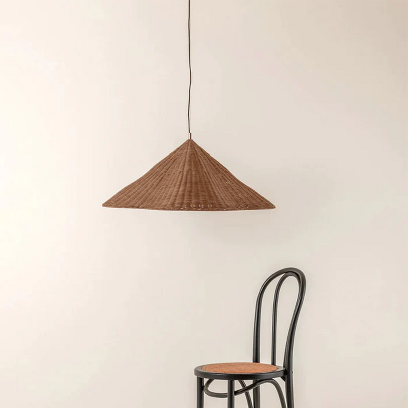 Ritta Vintage Rattan Pendant Light Living Room Bedroom - Letslighting