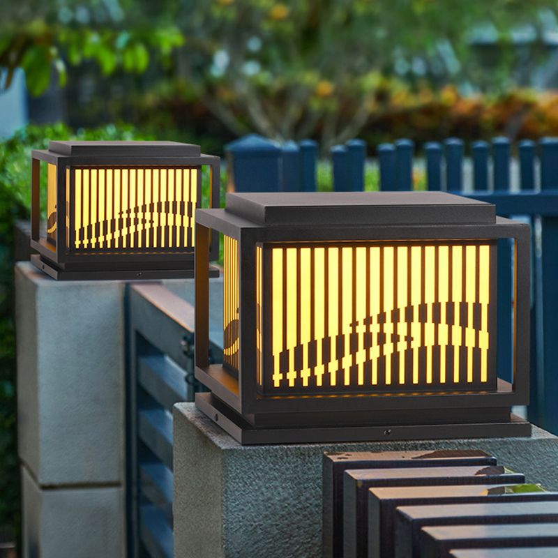 Ray Vintage LED Outdoor Light Post, Metal, Patio/Porch