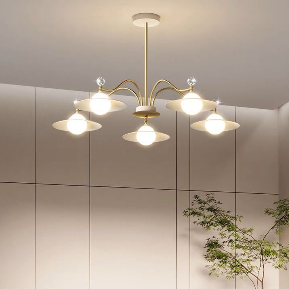 Arisha Blown Chandelier 6/8 Heads 37.4"/47.2"
