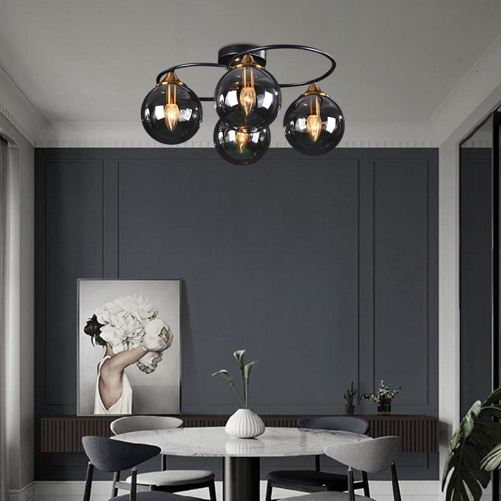 Valentina Nordic Bubble Glass Ceiling Light - Letslighting