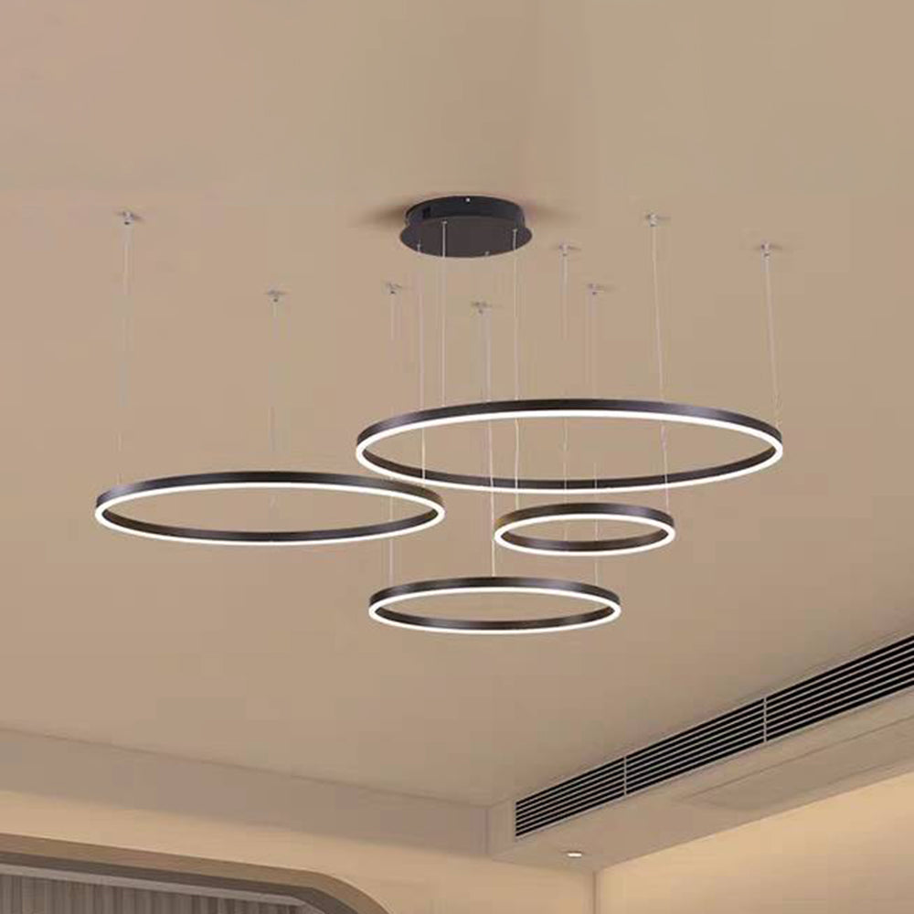 Arisha Modern Pendant Light Tir-Circle Metal