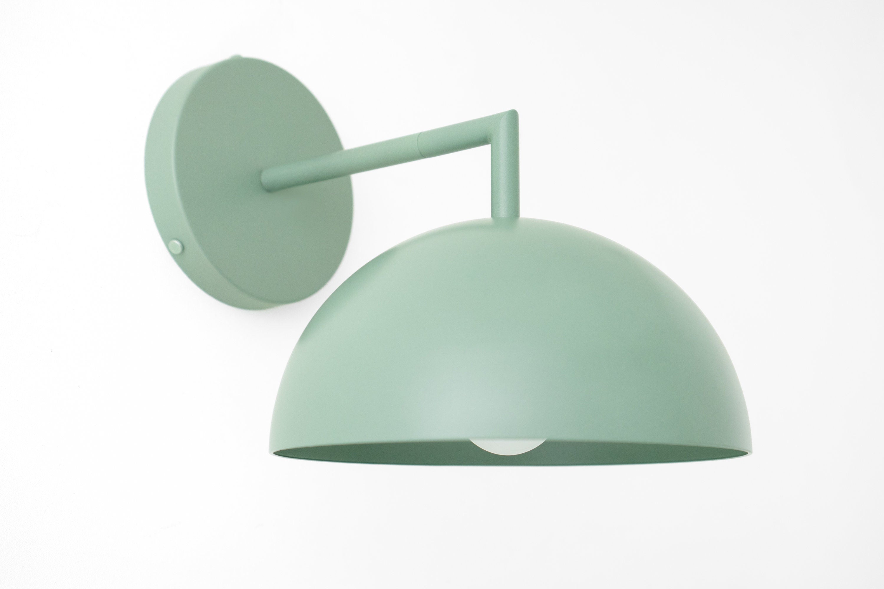 Chroma Minimalist Metal  Dome Sconce