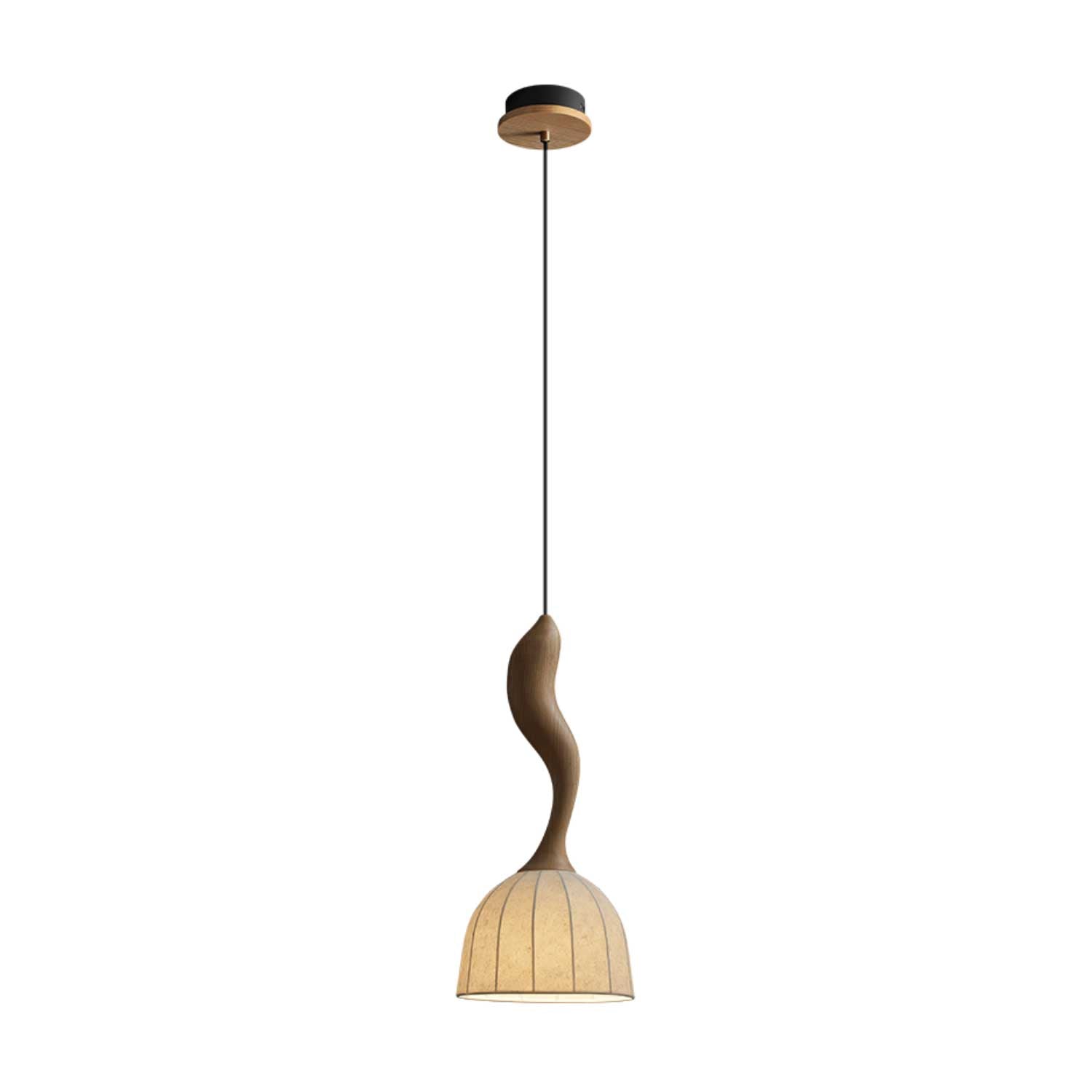 Colire Creativity Twisted Wood Pendant Light - Letslighting