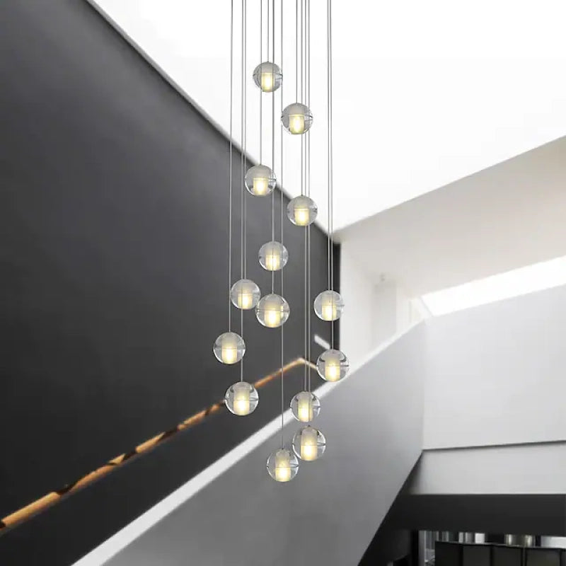 Valentina Modern Multi Clean Globe Pendant Light, Foyer - Letslighting