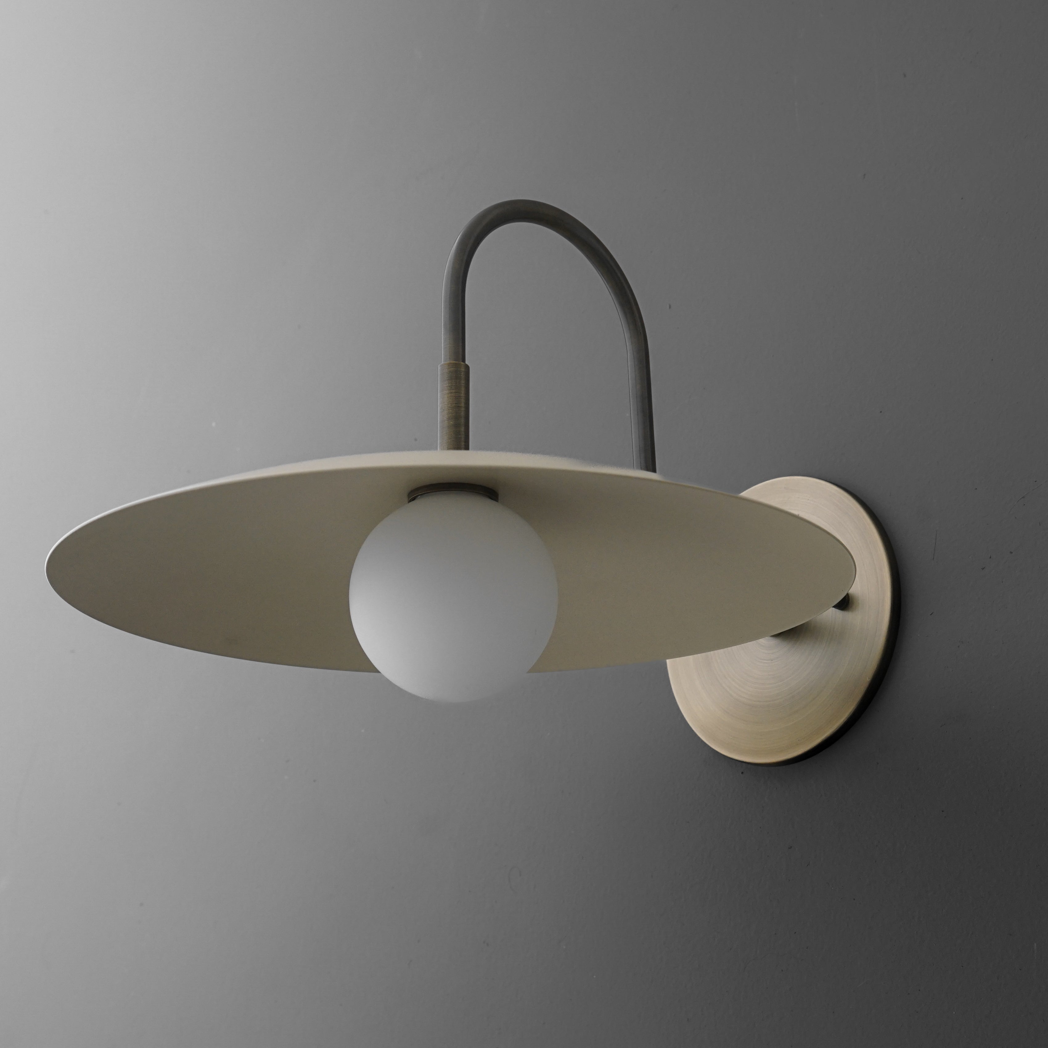 Disc Wall Sconce Metal Modern Bedroom