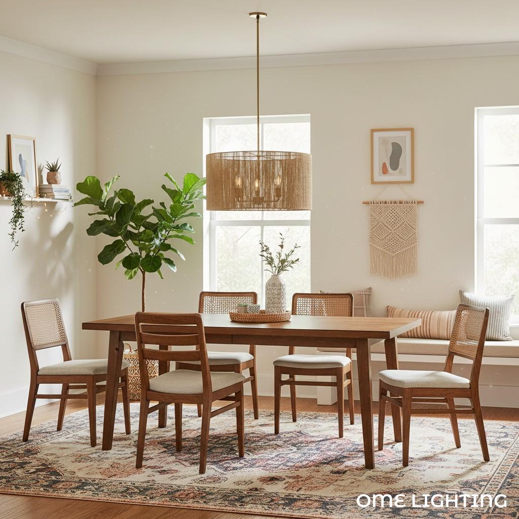 Rowan Drum Brass Pendant Light