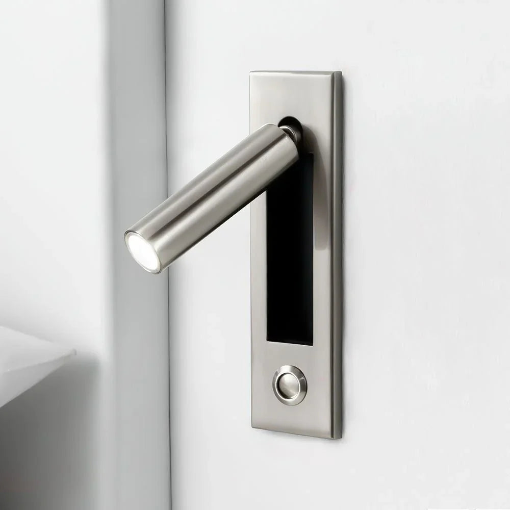 Arisha Modern Rotatable Embedded Bedside Sconce, Cylindrical/Square - Letslighting