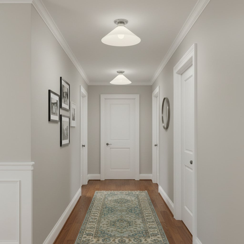 Grange Ceiling Light Metal&Glass