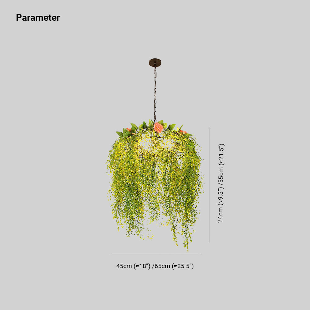 Ritta Art Natural Plant/Flower Decor Pendant Light Living Room