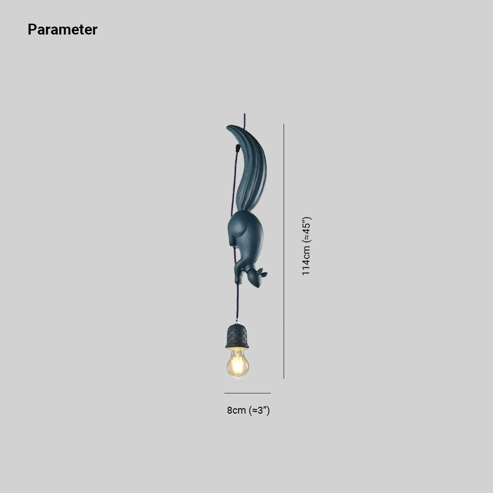 Valentina Pendant Light Squirrel Pinecone Modern Resin Restaurant - Letslighting