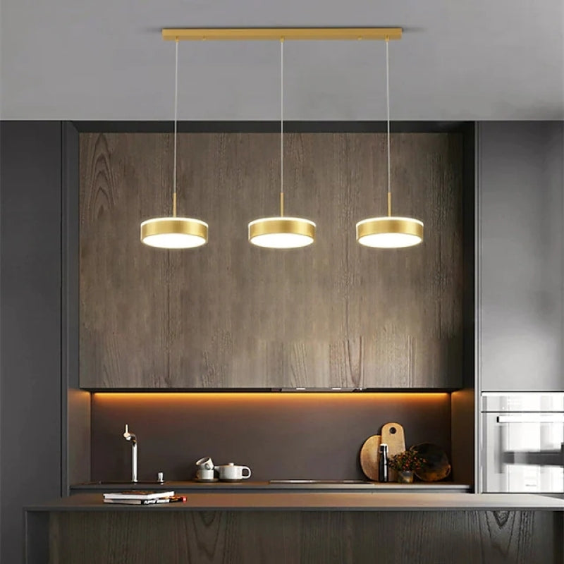 Arisha Pendant Light Cluster Metal Acrylic Bar
