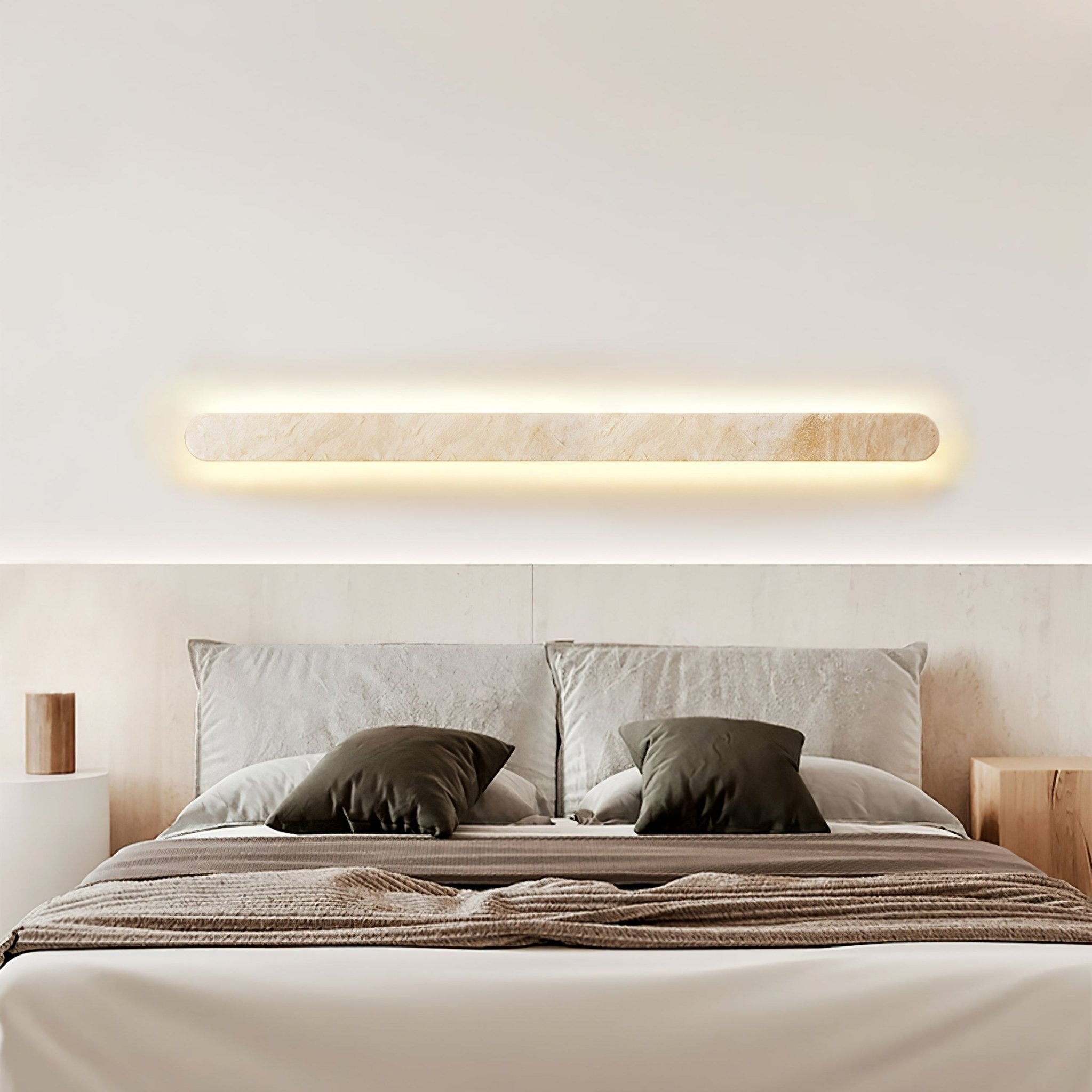 Lior Minimalist Travertine Wall Light