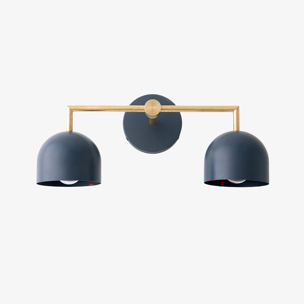 Chroma Brass White Wall Light Contemporary Living Room