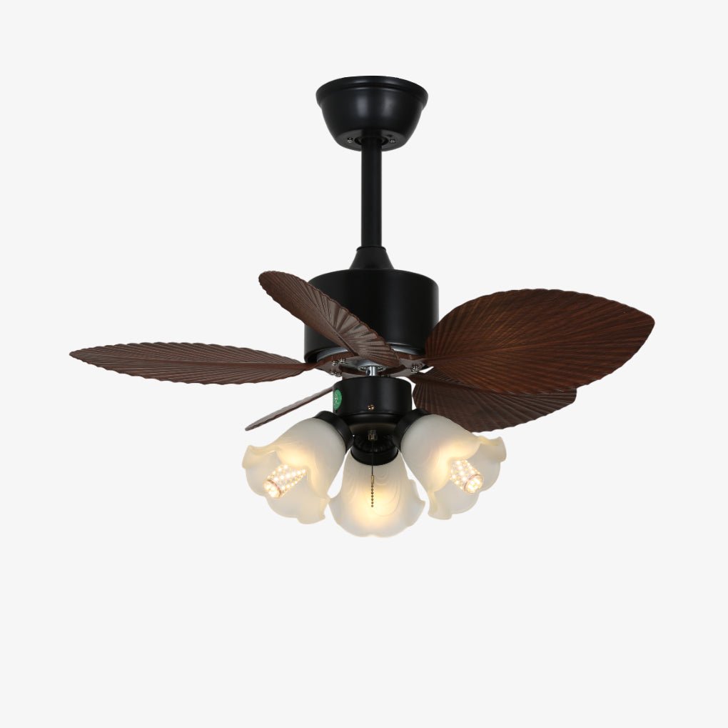 Florence Vintage Wood Ceiling Fan Light - Letslighting
