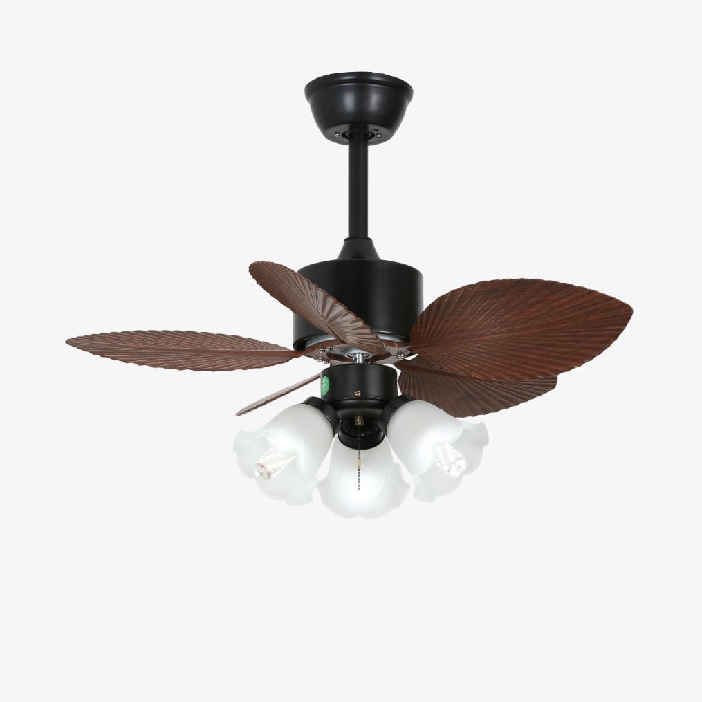 Florence Vintage Wood Ceiling Fan Light - Letslighting
