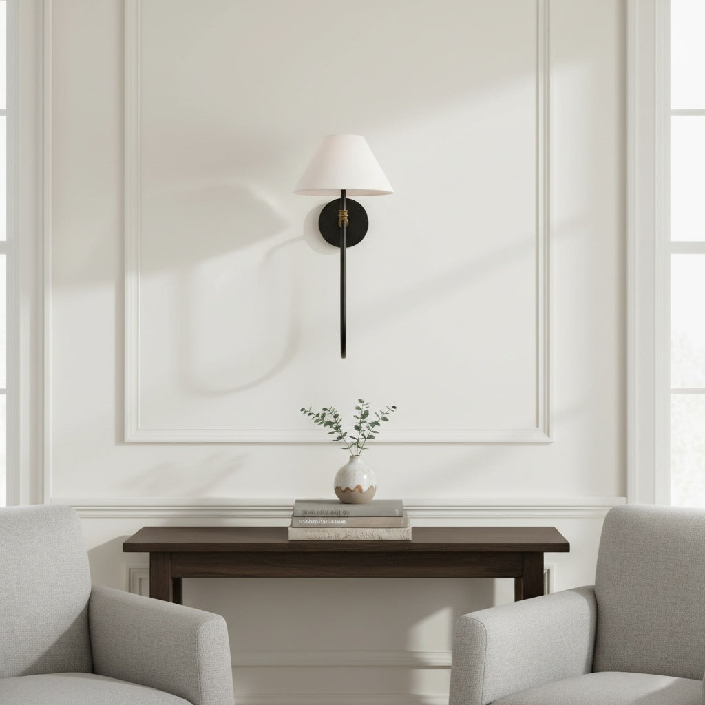 Verge Fabric 1 Head Wall Light