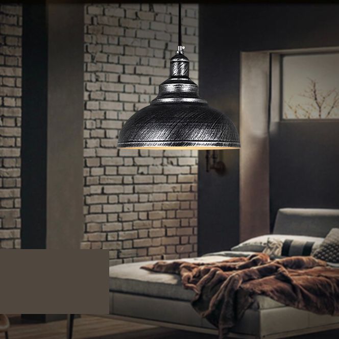 Arisha Pendant Light Dome Industrial Metal Copper - Letslighting