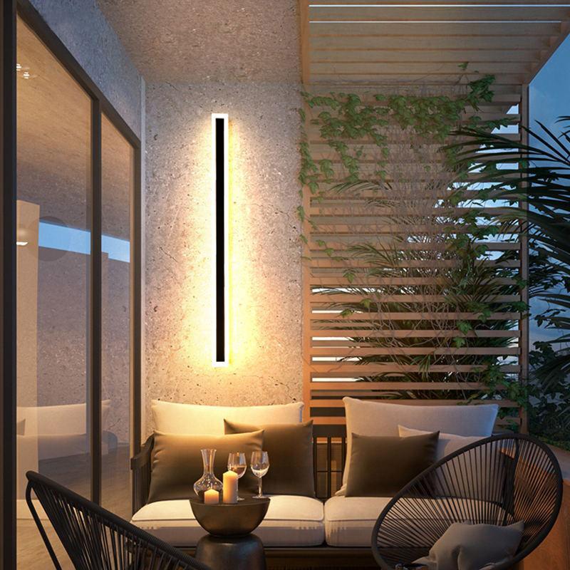 Arisha Radiation Linear Acrylic Outdoor Wall Lamp Garden Corridor - Letslighting