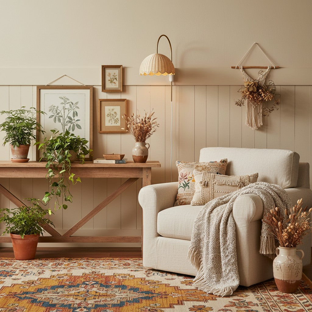Fungi Wall Lamp Rattan&Metal