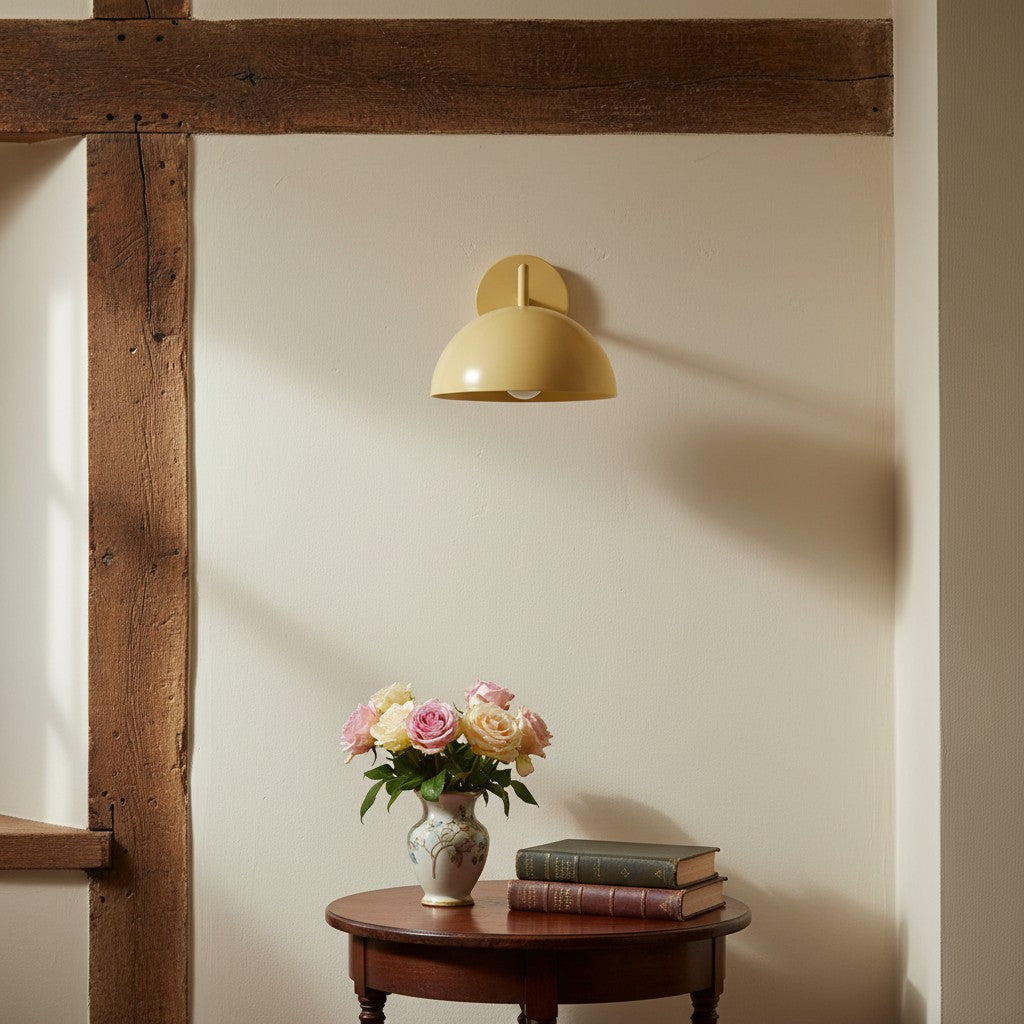 Chroma Minimalist Metal  Dome Sconce