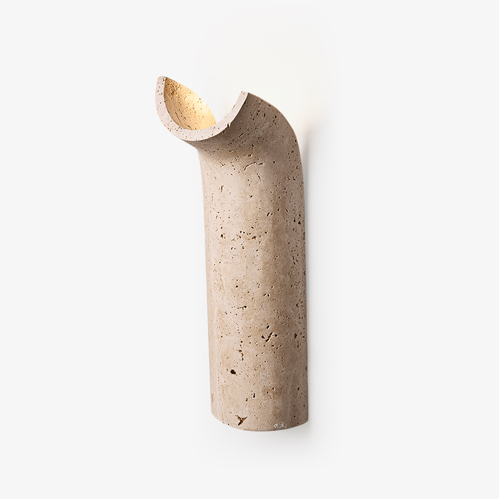 Lycoris Travertine Tapered Wall Light