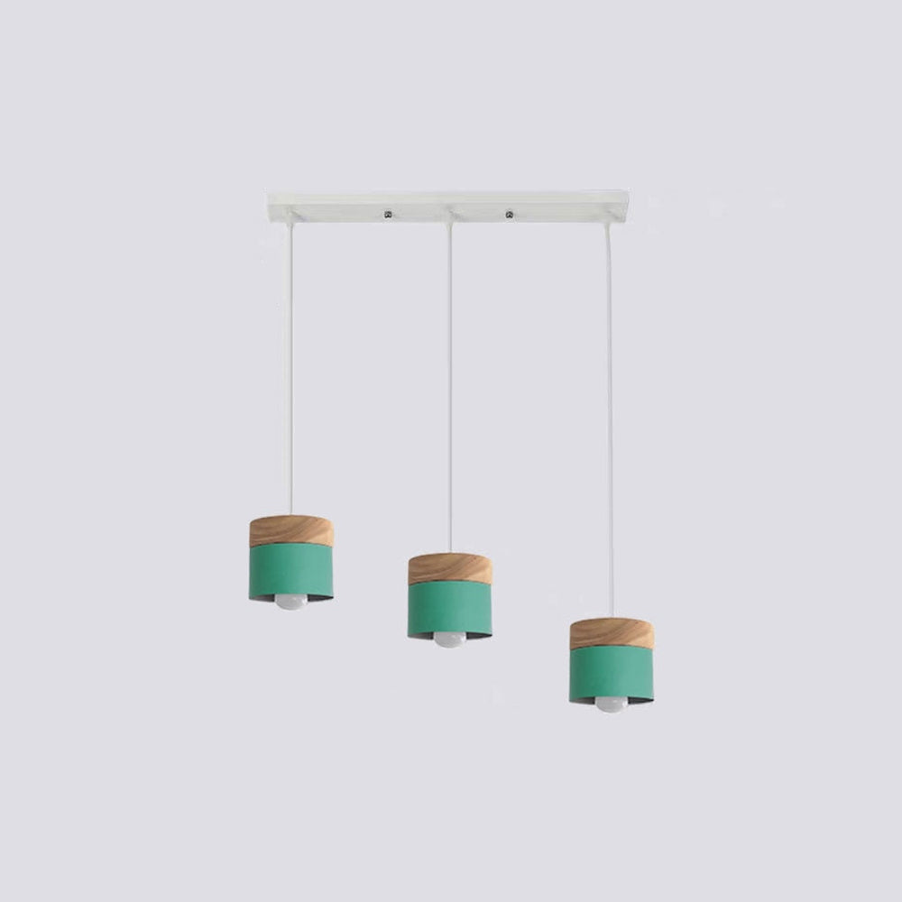 Valentina Modern Can Shape /Wood Pendant Light - Letslighting