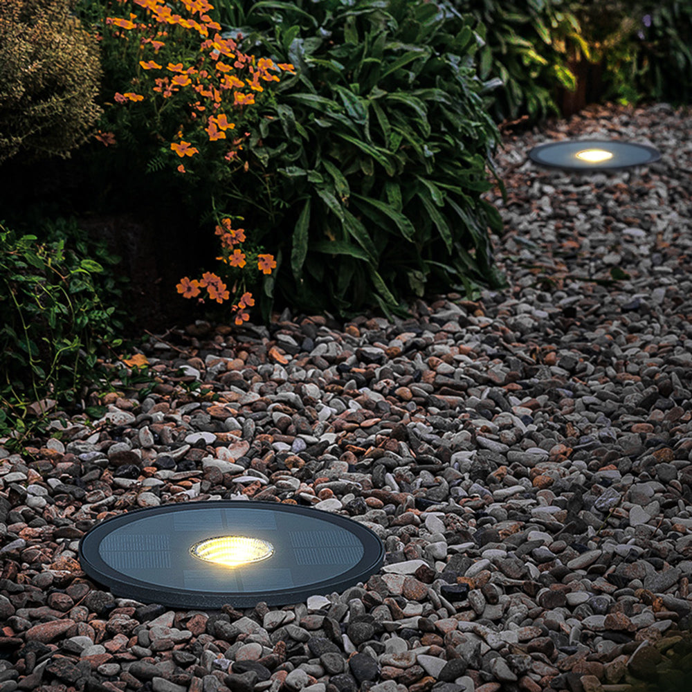 Ray Modern Metal Discoid Outdoor Deck Step Light